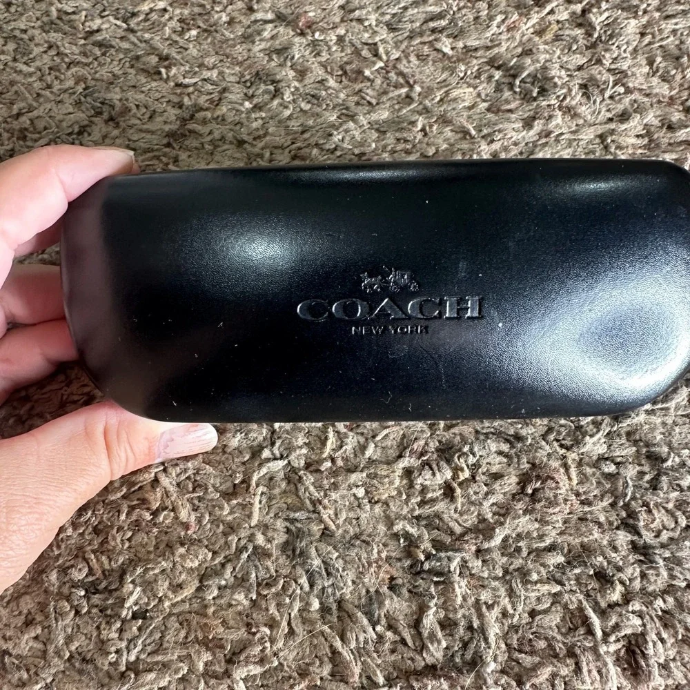 Coach New York Black Hard Shell Eyeglasses Sunglasses Clamshell Case Replacement